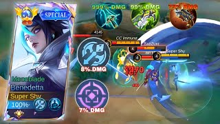 REASON WHY THIS BENEDETTA BUILD IN EXP LANE IS UNSTOPPABLE  BENEDETTA GAMEPLAY  MOBILE LEGENDS [upl. by Ayom30]