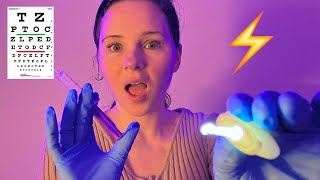 ASMR Fast amp Aggressive Full Body Exam Cranial Nerve Ears Eyes Nurse Roleplay [upl. by Damarra334]