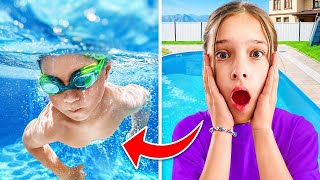 SHOULD Our TEENAGER Be TRUSTED To Take BABY BROTHER SWIMMING😮 [upl. by Harahs245]