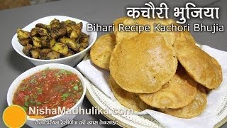 Aaloo Bhujia With Kachori Recipe  Bihari Recipe Kachori Bhujiya [upl. by Dlaregztif]