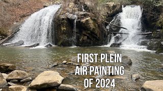 First Plein Air Painting Of 2024 [upl. by Immanuel541]