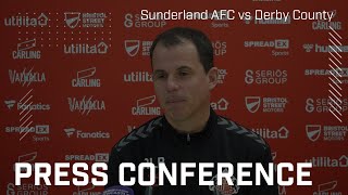 Sunderland AFC vs Derby County  Régis Le Bris press conference [upl. by Esille493]