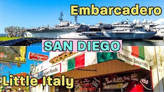 What to see and do in Little Italy amp the Embarcadero  San Diego [upl. by Kallman]