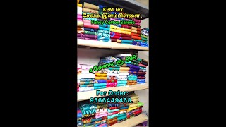 4 Sarees Rs999  only Fancy Cotton Sarees  Elampillai Sarees [upl. by Yelnikcm]