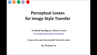 Perceptual Losses for Image Style Transfer [upl. by Joice]