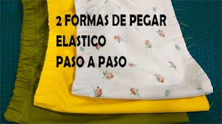 COMO COSER ELASTICORESORTE FACIL Y RAPIDO APLICA ESTA TECNICA  AQUI TE DEJO DOS MUESTRAS [upl. by Elleved]