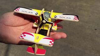 DIY 3D Power Solar Energy Aircraft  Robotime 3D Puzzle [upl. by Demahum]