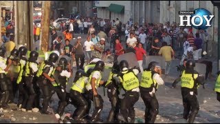 Desalojo de vendedores genera disturbios en Centro Histórico capitalino [upl. by Eleonore]