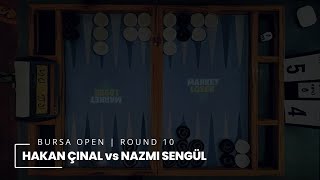 Hakan Çınal White  Nazmi Sengül  9th Bursa Open Backgammon Tournament 2024 [upl. by Joel]