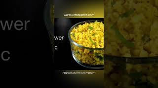 Keto cauliflower riceside dish with curriesKeto riceindian styleKeto cauliflower rice recipes [upl. by Carrol963]