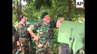 Bosnia  MoslemCroat Troops Capture Arms Depot [upl. by Ahsiena]