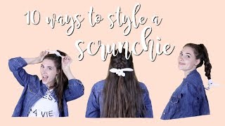 10 Ways to Wear a Scrunchie [upl. by Kohsa449]