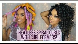 How To Heatless Curls w Curl Formers on Natural Hair [upl. by Greff372]