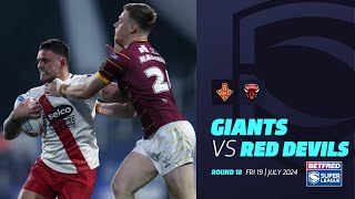 Highlights  Huddersfield Giants v Salford Red Devils  2024 Betfred Super League Round 18 [upl. by Sevein]