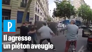 Un automobiliste agresse un piéton aveugle après lui avoir grillé la priorité [upl. by Aisayn]