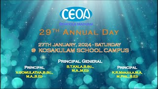 CEOA KOSAKULAM MADURAI 29TH ANNUAL DAY 2024 [upl. by Iden]