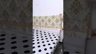 Viral Stretch Bed Headboard Cover Full Queen King Size [upl. by Cannice714]