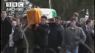 Funeral of former INLA leader Dominic mad dog Mcglinchey Bellaghy 14th February 1994 [upl. by Nautna822]