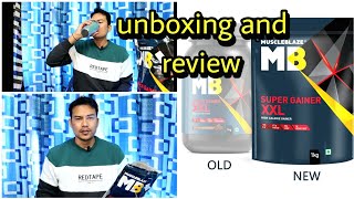 MuscleBlaze Super Gainer XXL  Unboxing And full Review  muscleBlaze weight gainer  MB Mass gainer [upl. by Nerrot]