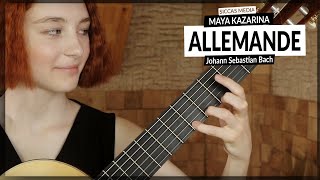 Maya Kazarina plays Allemande BWV996 by Johann Sebastian Bach  Siccas Media [upl. by Caterina301]