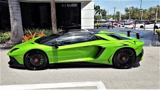 Lamborghini Aventador SV LP7504 Start Up Drive delivery to Lamborghini Miami [upl. by Emelen539]