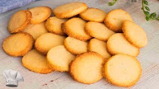 Galletas de mantequilla en pocos minutos y con 4 ingredientes Muy faciles [upl. by Areht]