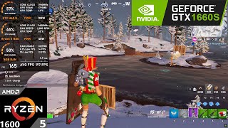 GTX 1660 SUPER  Ryzen 5 1600  Fortnite Performance Mode Tested in 2024 [upl. by Winshell659]