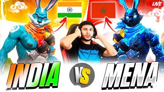 INDIA 🥵 vs MENA 🥶 4 VS 4 AFTER A LONG TIME ON LIVE nonstopgaming free fire live [upl. by Drawdesemaj]