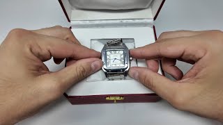 Unboxing a Santos de Cartier Replica [upl. by Ader]