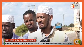 Mandera South MP Abdul Haro distributes nonfood items to families displaced by floods [upl. by Annirac]