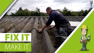 How to repair a profiledasbestos roof cheap for life [upl. by Neras]