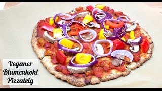 Veganer Blumenkohl Pizzateig  Rezept Kochklub [upl. by Nij]