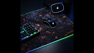 TITANWOLF Tappetino per Mouse RGB XXL 900x400mm  Mousepad 7 Colori LED e 4 Effetti [upl. by Llechtim]