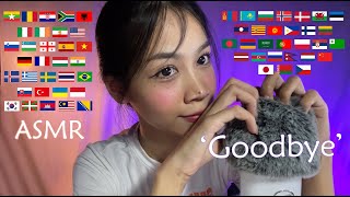 ASMR Say ‘Goodbye’ in 61 Languages 👋🏼 Find Your Language [upl. by Alaunnoif]