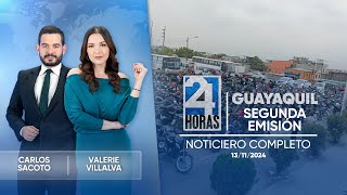 Noticiero de Guayaquil Segunda Emisión 13112024 [upl. by Aicsila601]