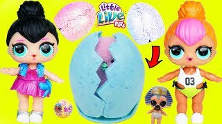 LOL SURPRISE Dolls Open Little Live Pets Chick Eggs from Monster Pond  Brother Boy Unicorn Wedding [upl. by Jessey442]