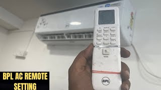 Bpl ac remote control [upl. by Nahshunn10]