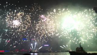 Privatvideo Feuerwerk Chinesisches Neujahr Hong Kong 2012 [upl. by Coretta]