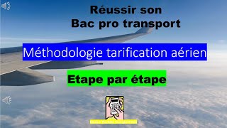 Méthodologie tarification aérien avec calcul de lassurance bac pro transport [upl. by Ardeed]