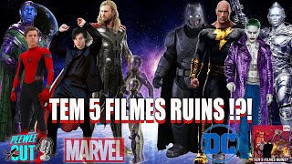 MARVEL E DC TEM 5 FILMES RUINS  PWC 224  PEEWEE CUT LISTAS [upl. by Latoya]