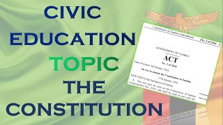 What is a Constitution Civic Education [upl. by Iem]