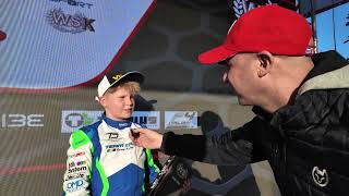 Blazej Kostrzewa Team Driver Racing Kart – KR – IAME WSK Final Cup 2024 RD1 Lonato MINI Gr3 [upl. by Ecnesse]