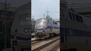 AMTK Phase IV Heritage delivering a New Charger amtrak csx railfanning railroad shorts [upl. by Aihsenal]