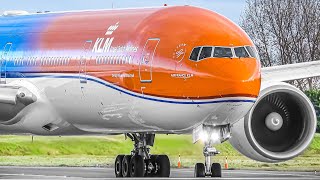 200 CLOSE UP TAKEOFFS and LANDINGS in 2 HOURS  Amsterdam Airport Schiphol Plane Spotting AMSEHAM [upl. by Yodlem]