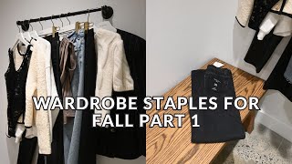 WARDROBE STAPLES FOR FALL  PART 1 [upl. by Adnohsal]