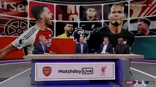 Shearer McManaman and Ian Wright react to the match at Arsenal 22 Liverpool in Emirates Stadium🔥 [upl. by Leeke]