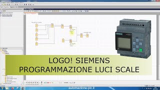 Corso di programmazione LOGO Siemens luci scale con FBD blocchi di funzione [upl. by Anieral156]