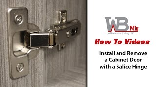 How to Install and Remove a Cabinet Door with a Salice Hinge [upl. by Rhodes931]