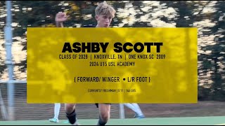 Ashby Scott  Soccer Highlights  August September 2024 [upl. by Nomal138]