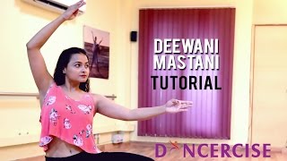 Deewani Mastani Dance Tutorial by Aditi Saxena  Dancercise [upl. by Rumney934]